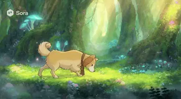 Ghibli Style Dog Adventure