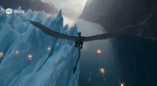 Dragon Over Glacier
